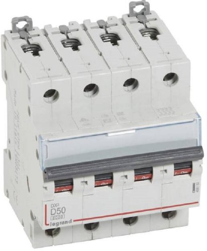 Выключатель автоматический Legrand DX3-E 6000 4п 50А D 10кА картинка